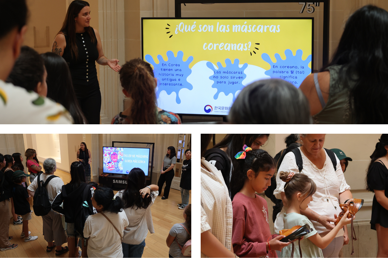 탈 강연을 듣는 아이들과 어른들