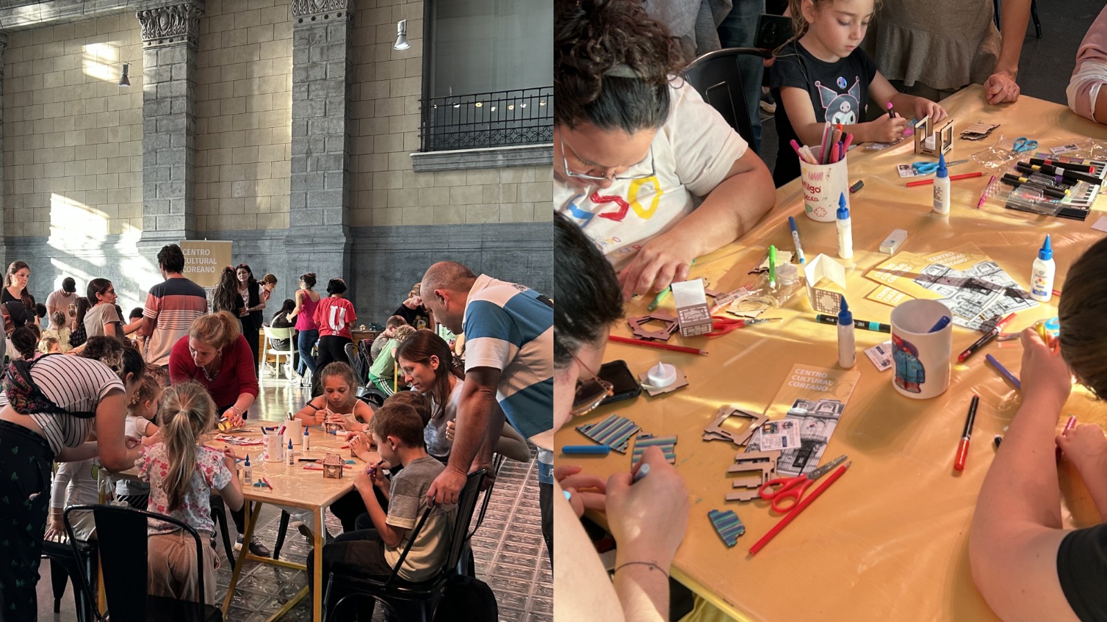 한옥 등을 만들고 있는 사람들