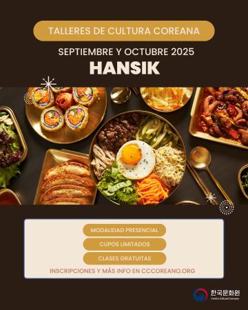 [Aviso] Inscripciones – Taller de HANSIK (septiembre-octubre)